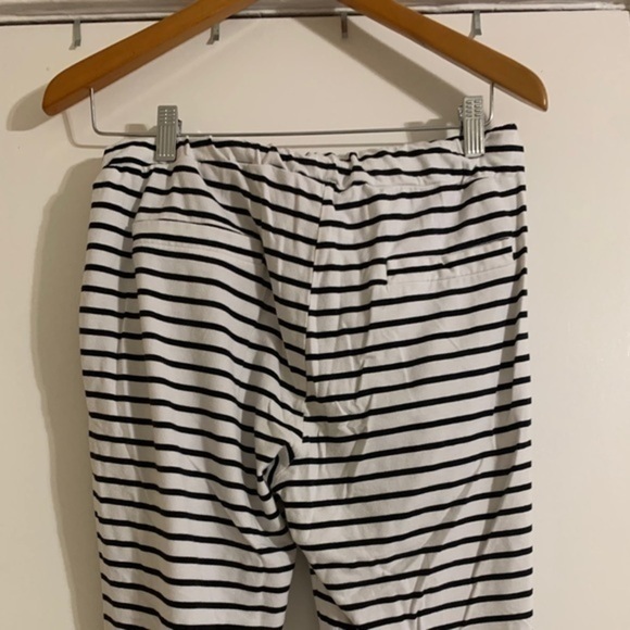 Black and White Striped Joggers Size Large - Picture 6 of 7